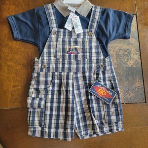 Plaid Boys Overall ensemble Classic